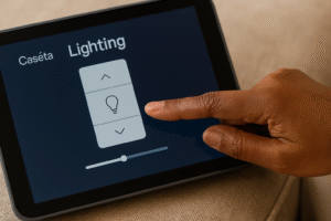Lutron Caseta Light Control On Tablet